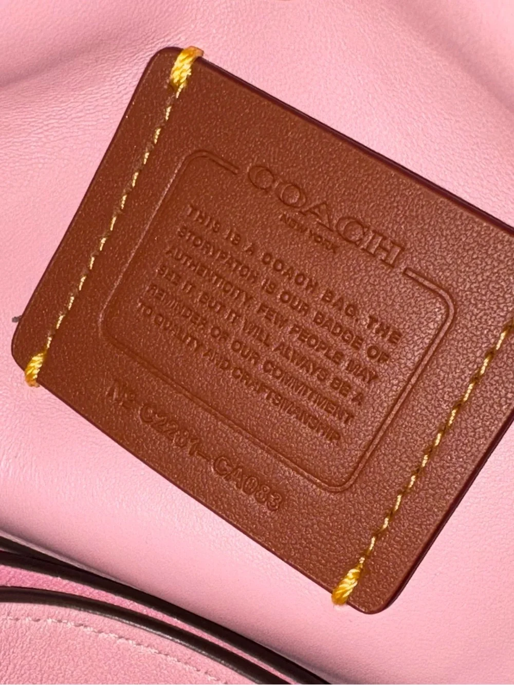 Coach Pillow Tabby 26 shoulder/crossbody bag in brass/petunia ombre